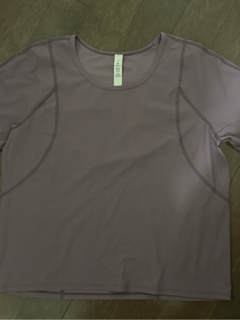 lululemon athletica Lavender Gray Short Sleeve Active Tee